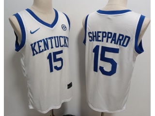 Kentucky Wildcats #15 Reed Sheppard Jersey White
