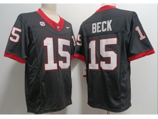 Georgia Bulldogs #15 Carson Beck 3rd Limited Jersey Black