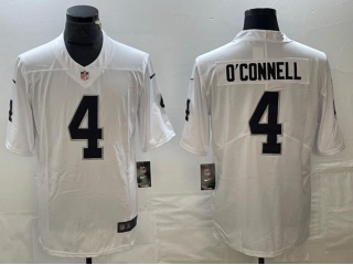 Las Vegas Raiders #4 Aidan O'Connell Limited Jersey White