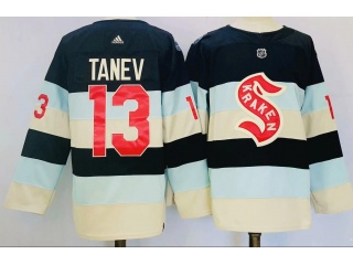 Seattle Kraken #13 Brandon Tanev 2024 NHL Winter Classic Jersey Deep Sea Blue