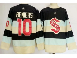 Seattle Kraken #10 Matty Beniers 2024 NHL Winter Classic Jersey Deep Sea Blue
