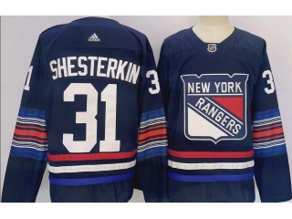 Adidas New York Rangers #31 Igor Shesterkin 2024 Alternate Jersey Navy Blue