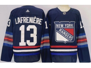 Adidas New York Rangers #13 Alexis Lafreniere 2024 Alternate Jersey Navy Blue
