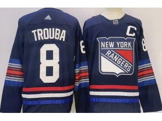 Adidas New York Rangers #8 Jacob Trouba 2024 Alternate Jersey Navy Blue
