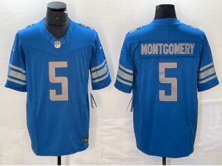 Detroit Lions #5 David Montgomery Limited Jersey Blue