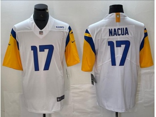 Los Angeles Rams #17 Puka Nacua Limited Jersey White