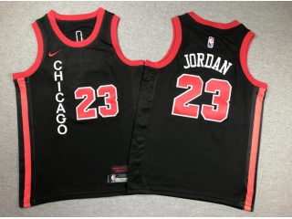 Youth Chicago Bulls 23 Michael Jordan 2024 City Jersey Black