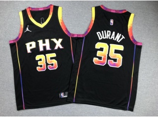 Youth Phoenix Suns #35 Kevin Durant 2022-23 Jersey Black
