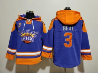 Phoenix Suns #3 Bradley Beal Hoodie Purple