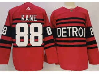 Adidas Detroit Red Wings #88 Patrick Kane 2023 Reverse Jersey Red 