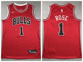 Nike Chicago Bulls #1 Derrick Rose Jersey Red