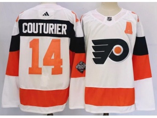 Adidas Philadelphia Flyers #14 Sean Couturier 2024 Stadium Jersey White