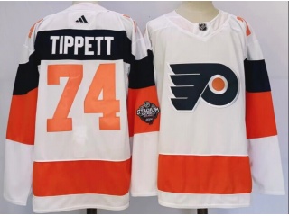 Adidas Philadelphia Flyers #74 Owen Tippett 2024 Stadium Jersey White