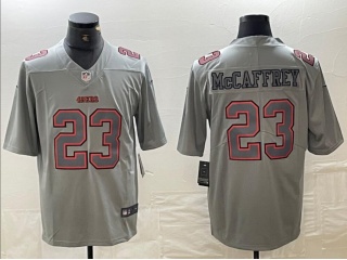 San Francisco 49ers #23 Christian Mccaffrey Atmosphere Jersey Grey