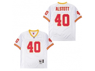 Tampa Bay Buccaneers #40 Mike Alstott  Throwback Jersey White