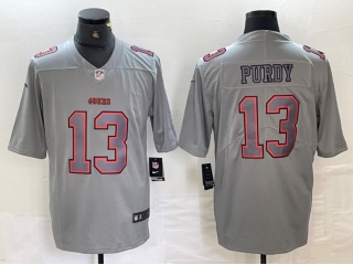 San Francisco 49ers #13 Brock Purdy Atmosphere Jersey Grey