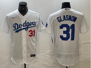 Los Angeles Dodgers #31 Tyler Glasnow Flexbase Jersey White 