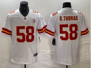 Kansas City Chiefs #58 Derrick D.Thomas Limited Jersey White