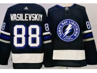 Tampa Bay Lightning #88 Andrei Vasilevskiy 3RD Jersey Black