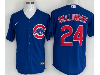 Chicago Cubs #24 Cody Bellinger Cool Base Jersey Blue