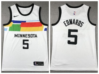 Minnesota Timberwolves #5 Anthony Edwards 2022-23 Season Jersey White City