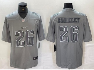 Philadelphia Eagles #26 Saquon Barkley Atmosphere Jersey Grey