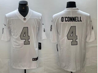 Las Vegas Raiders #4 Aidan O'Connell Color Rush Limited Jersey White