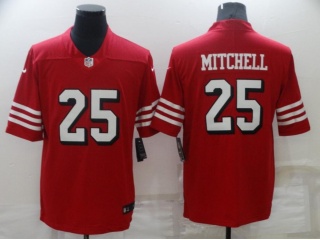 San Francisco 49ers #25 Elijah Mitchell Color Rush Limited Jersey Red