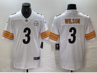 Pittsburgh Steelers #3 Russell Wilson Limited Jersey White