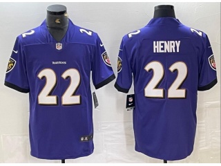 Baltimore Ravens #22 Derrick Henry Limited Jersey Purple