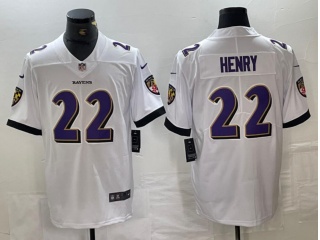 Baltimore Ravens #22 Derrick Henry Limited Jersey White