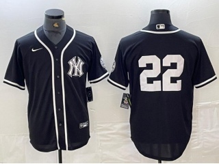 New York Yankees #22 Cool Base Jersey Black