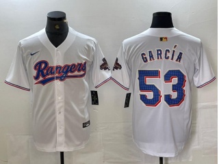 Texas Rangers #53 Adolis García Gold Program Cool Base Jersey White
