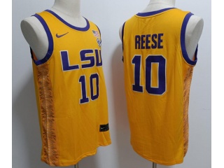 LSU Tigers #10 Angele Reese Limited Jersey Yellow