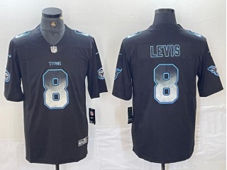 Tennessee Titans #8 Will Levis Arch Smoke Vapor Limited Jersey Black