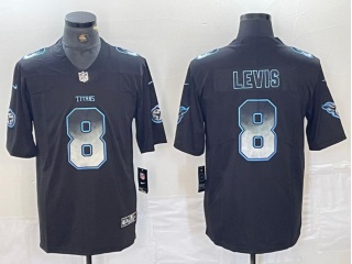 Tennessee Titans #8 Will Levis Arch Smoke Vapor Limited Jersey Black