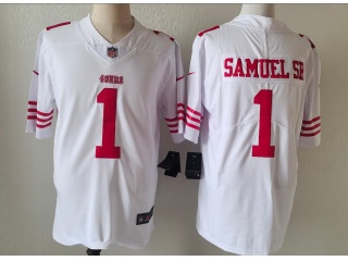 San Francisco 49ers #1 Deebo Samuel Sr. Limited Jersey White