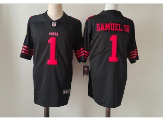 San Francisco 49ers #1 Deebo Samuel Sr. Limited Jersey Black