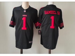 San Francisco 49ers #1 Deebo Samuel Sr. Limited Jersey Black 