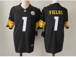 Pittsburgh Steelers #1 Justin Fields Limited Jersey Black