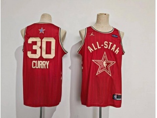 2024 All Star #30 Stephen Curry Jersey Red