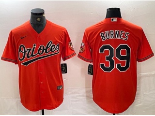 Baltimore Orioles #39 Corbin Burnes Cool Base Jersey Orange