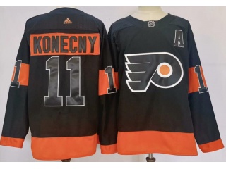 Adidas Philadelphia Flyers #11 Travis Konecny Jersey Black