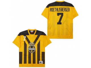 Pittsburgh Steelers #7 Ben Roethlisberger 1993 Throwback Jersey Yellow