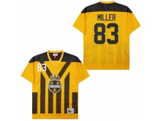 Pittsburgh Steelers #83 Heath Miller 1993 Throwback Jersey Yellow