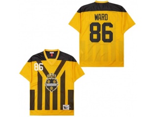 Pittsburgh Steelers #86 Hines Ward 1993 Throwback Jersey Yellow
