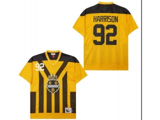 Pittsburgh Steelers #92 James Harrison 1993 Throwback Jersey Yellow
