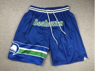 Seattle Seahawks Throwback Just Don Shorts Blue 