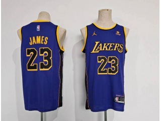 Los Angeles Lakers #23 Lebron James 22-23 Season Jersey Purple