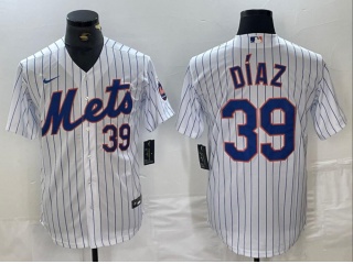 Nike New York Mets #39 Edwin Diaz Cool Base Jersey White
